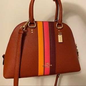 Coach Katy Satchel With Varsity Stripe